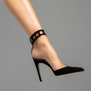 Oscar Geometric Black Suede